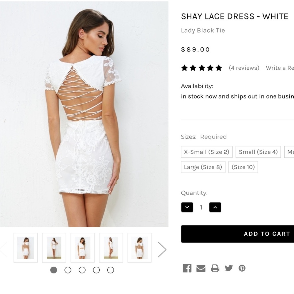 White Lace Dress